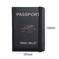 RFID Blocking Travel Passport Holder with Elastic Strap