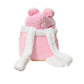 Plush Backpack Portable Pet Hanging Chest Bag with Hand Warmer Pocket
