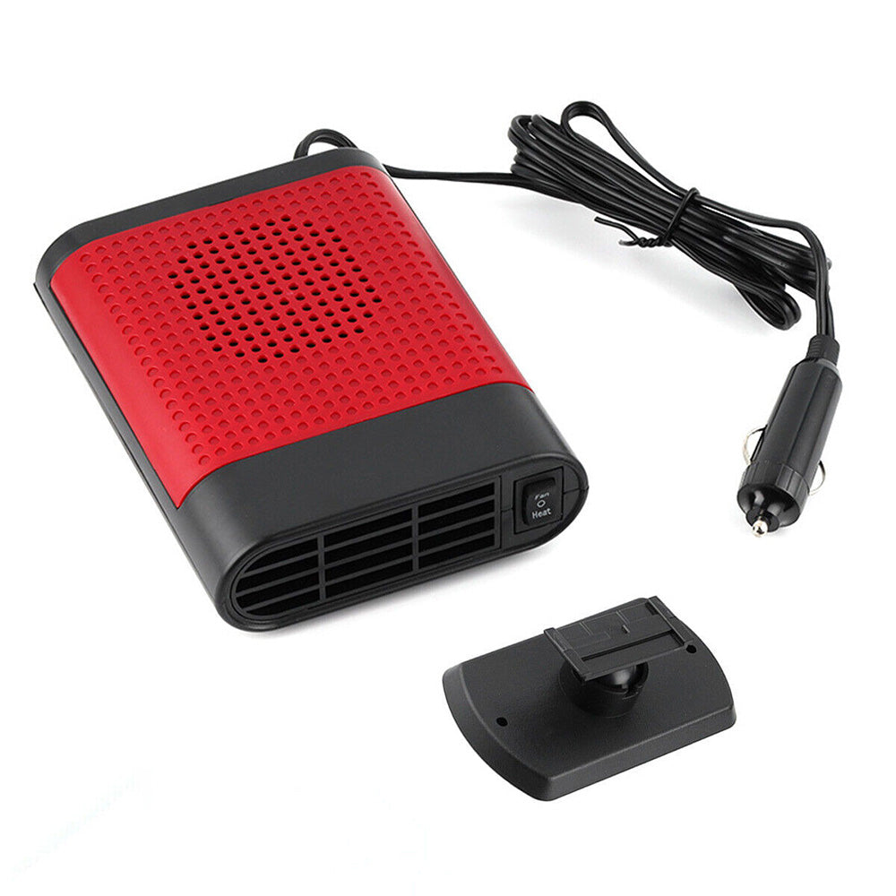 12V Car Portable Electric Heating Fan For Vehicle Fast Heating Defrost Defogger