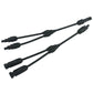 2Pcs Solar Y Connector for Cable Plug Inline Solar PV Panel