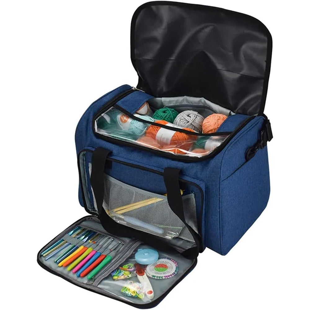 Knitting Storage Bag Wool Tote Crichet Hook Needles Accessories Organizer