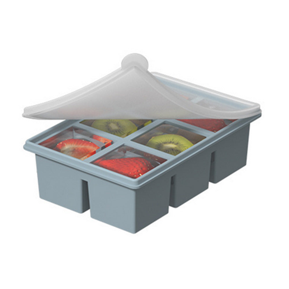 3 Pack Silicone Ice Cube Trays with Lids Large Ice Mold for Freezer