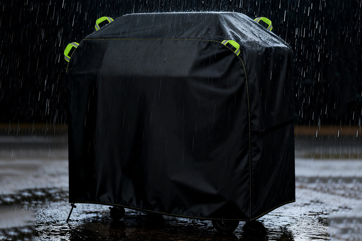 Heavy Duty Grill Protector BBQ Cover With Adjustable Straps For Outdoor