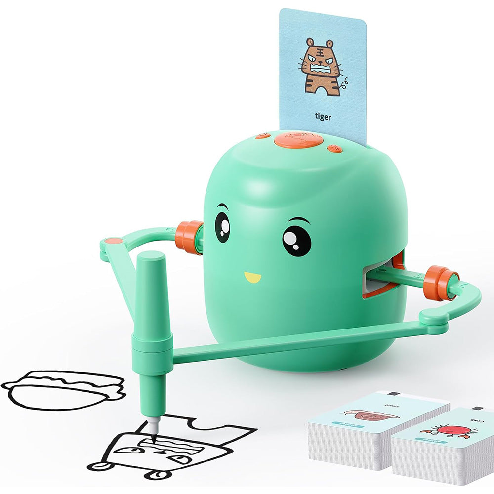 Educational Drawing Robot with 252 Cards Voice Interaction Robot for Boys Girls