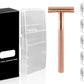 Matte Double Edge Manual Razor With 10 Blades For Men