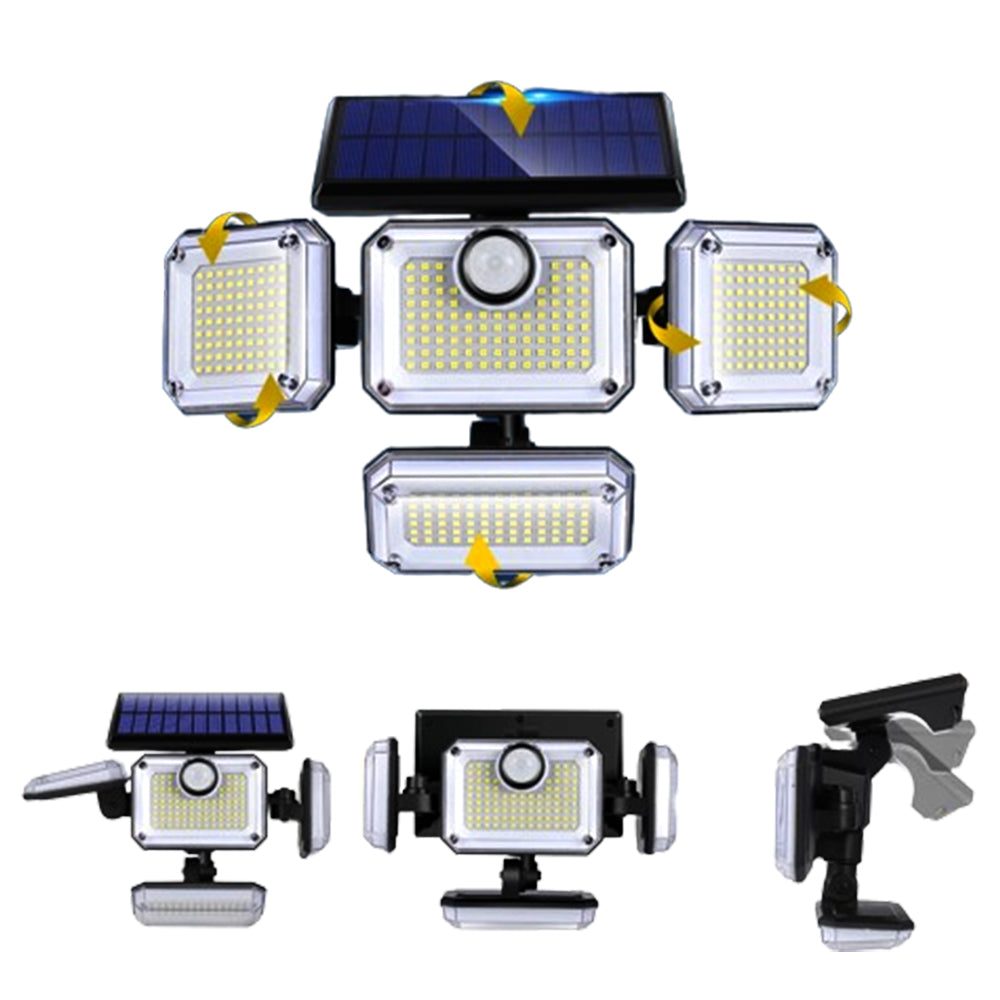 333 LEDs Outdoor Waterproof Motion Sensor Security Solar Lights