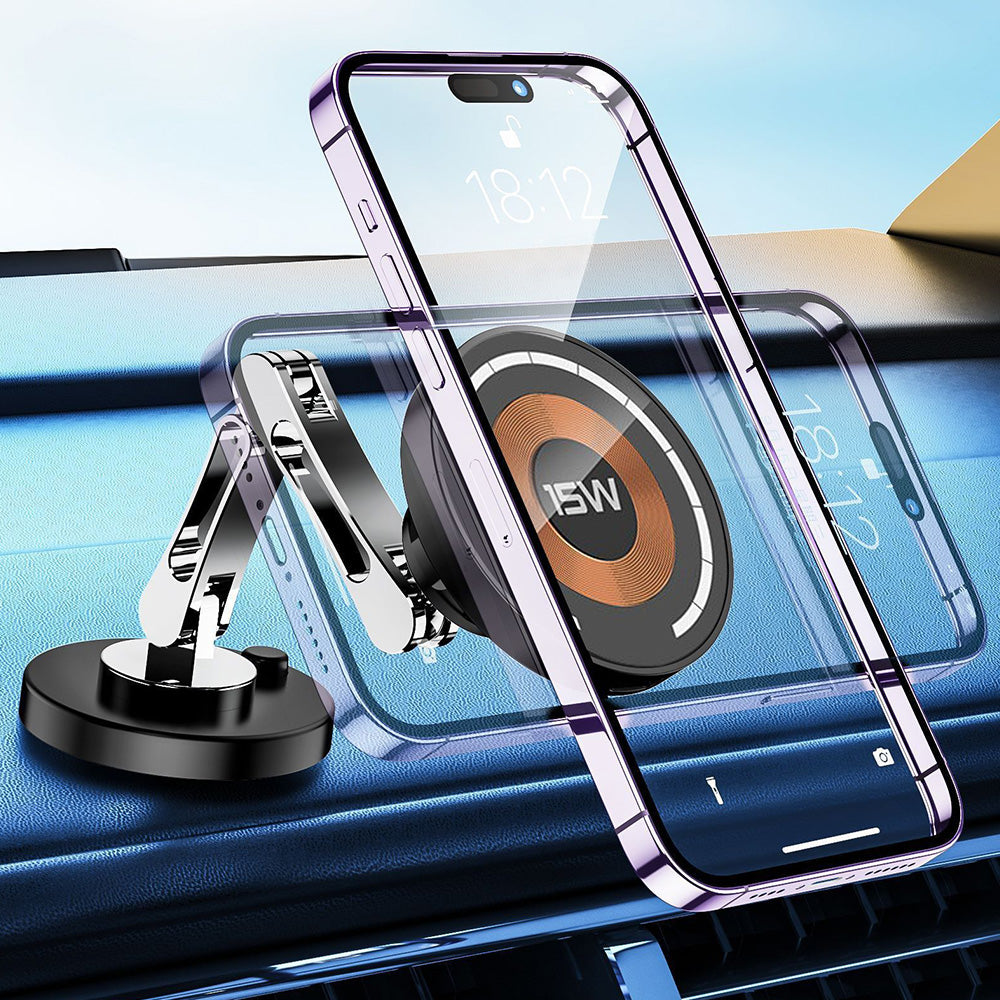 15W Car Mount Charger Dash Window Charging Mount for iPhone Air 17 Pro 16 Pro
