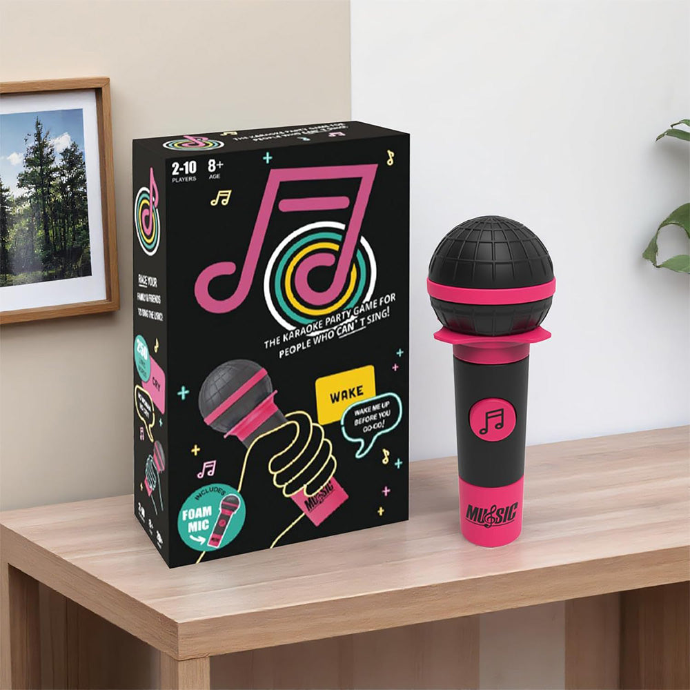 Mic Karaoke Battle Game Microphone Karaoke Party Game Card Set for Family Board Game