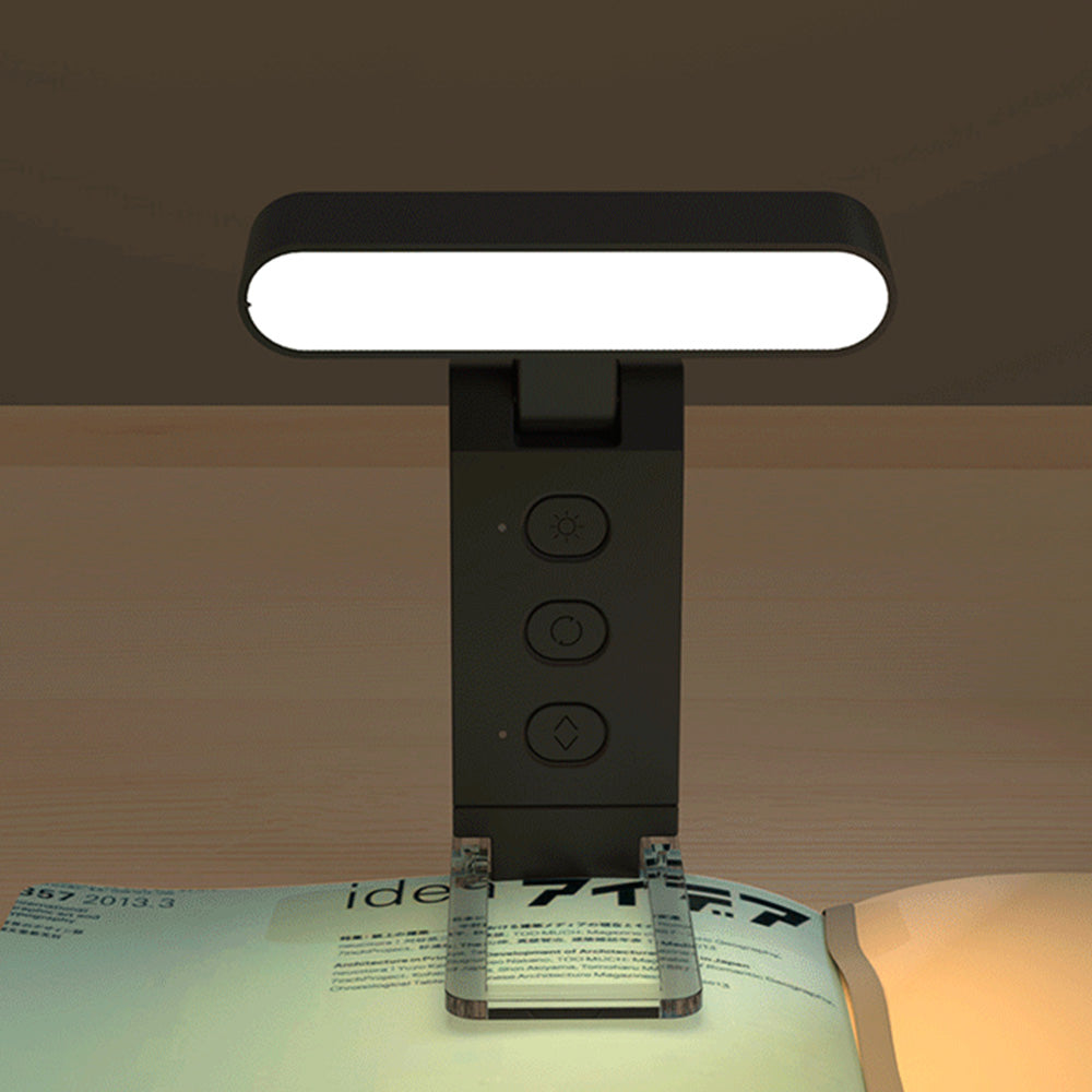 USB Rechargeable Reading Light With 5 Color Temperatures 6 Level Brightness