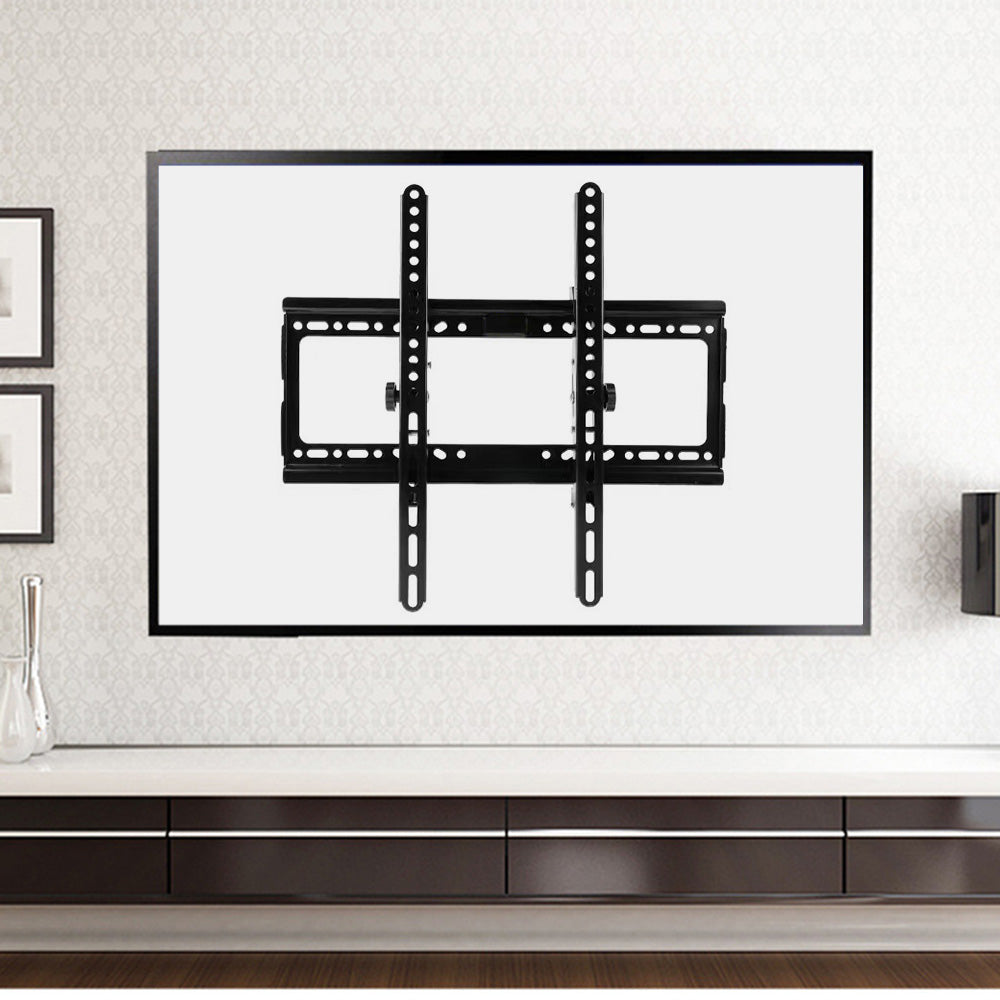 Universal Tilt TV Wall Mount Bracket Adjustable Low Profile Steel Mount