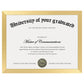 Certificate Frame with PVC for Diploma Document Photo Display