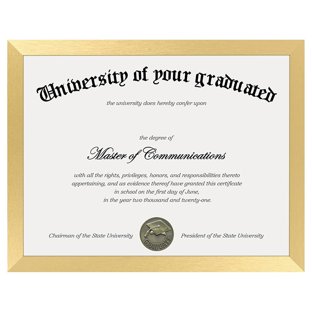 Certificate Frame with PVC for Diploma Document Photo Display