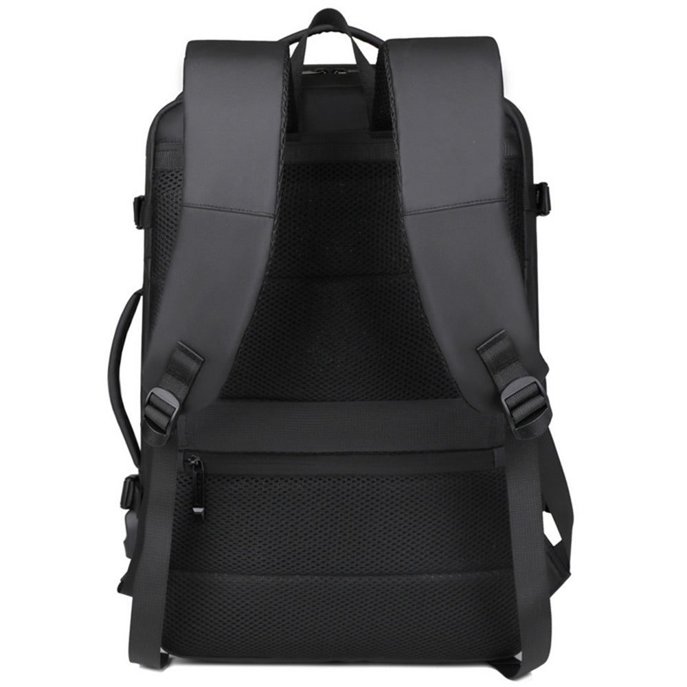 35L Large Water-Resistant Expandable Laptop Travel Backpack with USB Charging Hole