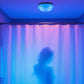 Rechargeable Waterproof Shower Light with 12 RGB Colors Remote and Timer