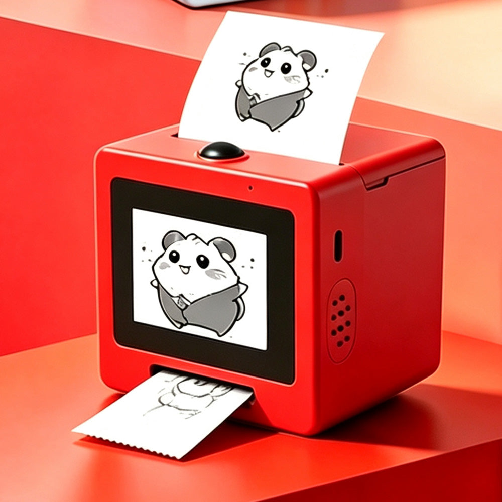 AI Voice Thermal Mini Inkless Sticker Printer with 24in Screen