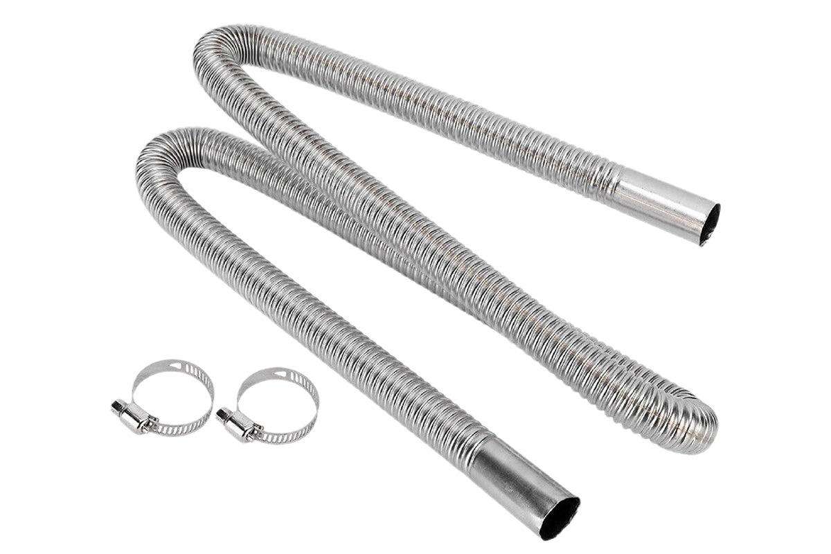 Parking Exhaust Pipe Stainless Steel 60-200 cm for Cars Trucks and Vans