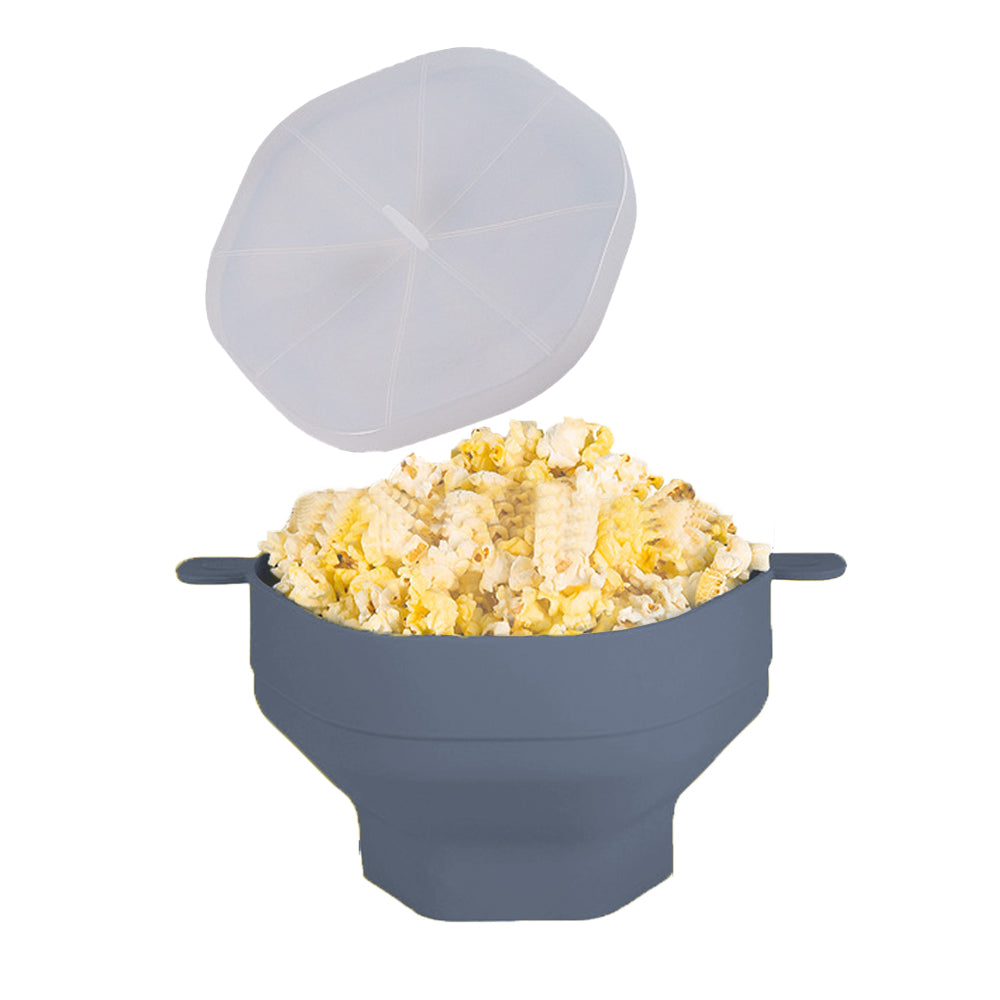 Microwave Popcorn Popper Silicone Popcorn Bowl With Lid