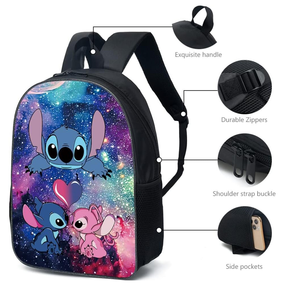 Stitch Inspired Backpack Lunch Bag Pencil Case