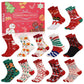 12 Pairs Christmas Sock Advent Calendar Blind Box 24 Days Countdown Calendar