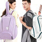 Sports Tennis Backpack PU Water-Resistant Badminton Racket Bag with Separate Shoe Compartment Rucksack for Gym Outdoor