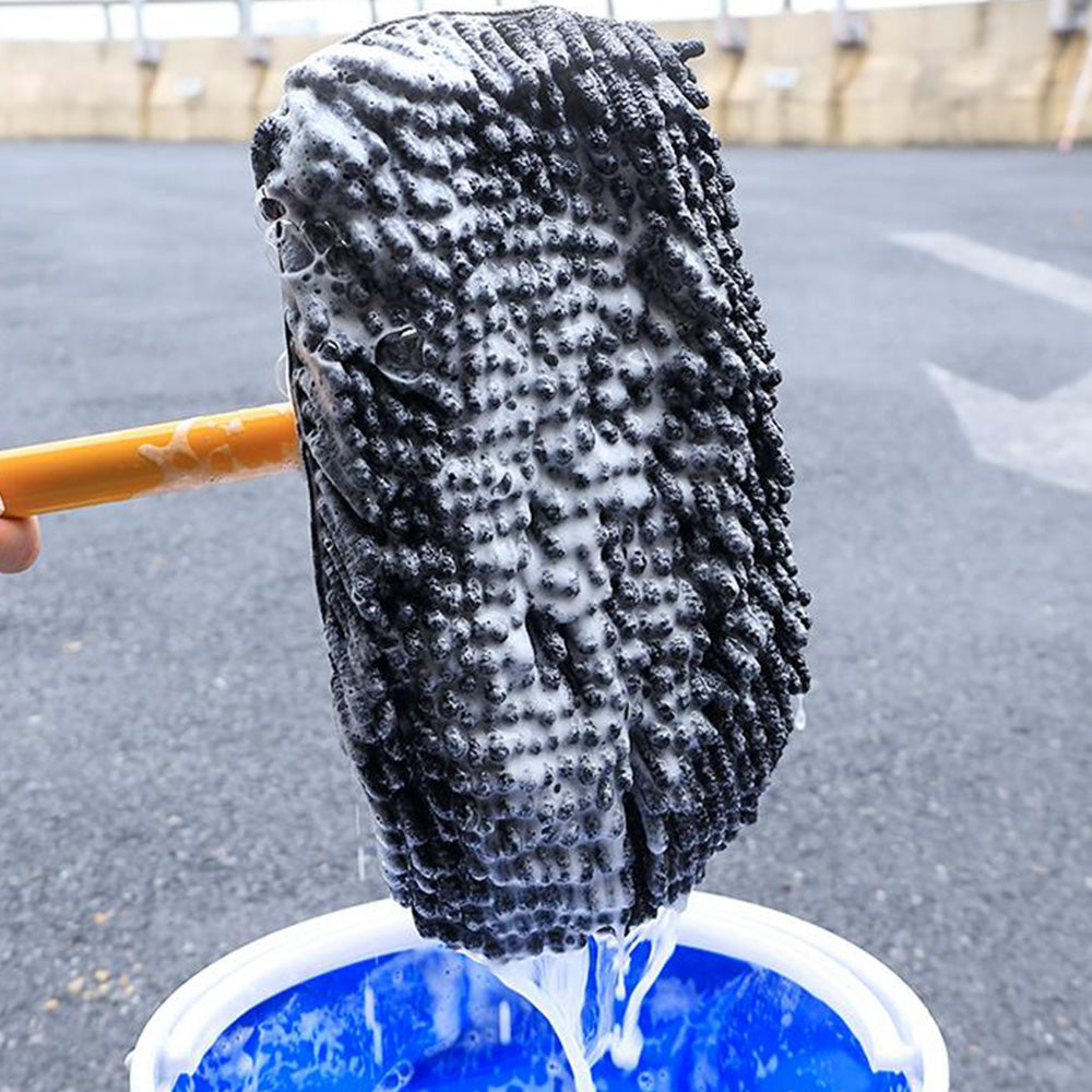 15 Degree Curved Telescopic Car Wash Mop Brush Kit Vehicle Cleaning Mop Tool