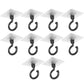 10 Pcs No Drill Ceiling Hooks 360 Degree Rotating Self Adhesive Hooks