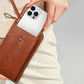 PU Leather Women Pouch Bag Mobile Phone Bag Crossbody Purse Wallet Shoulder Bag