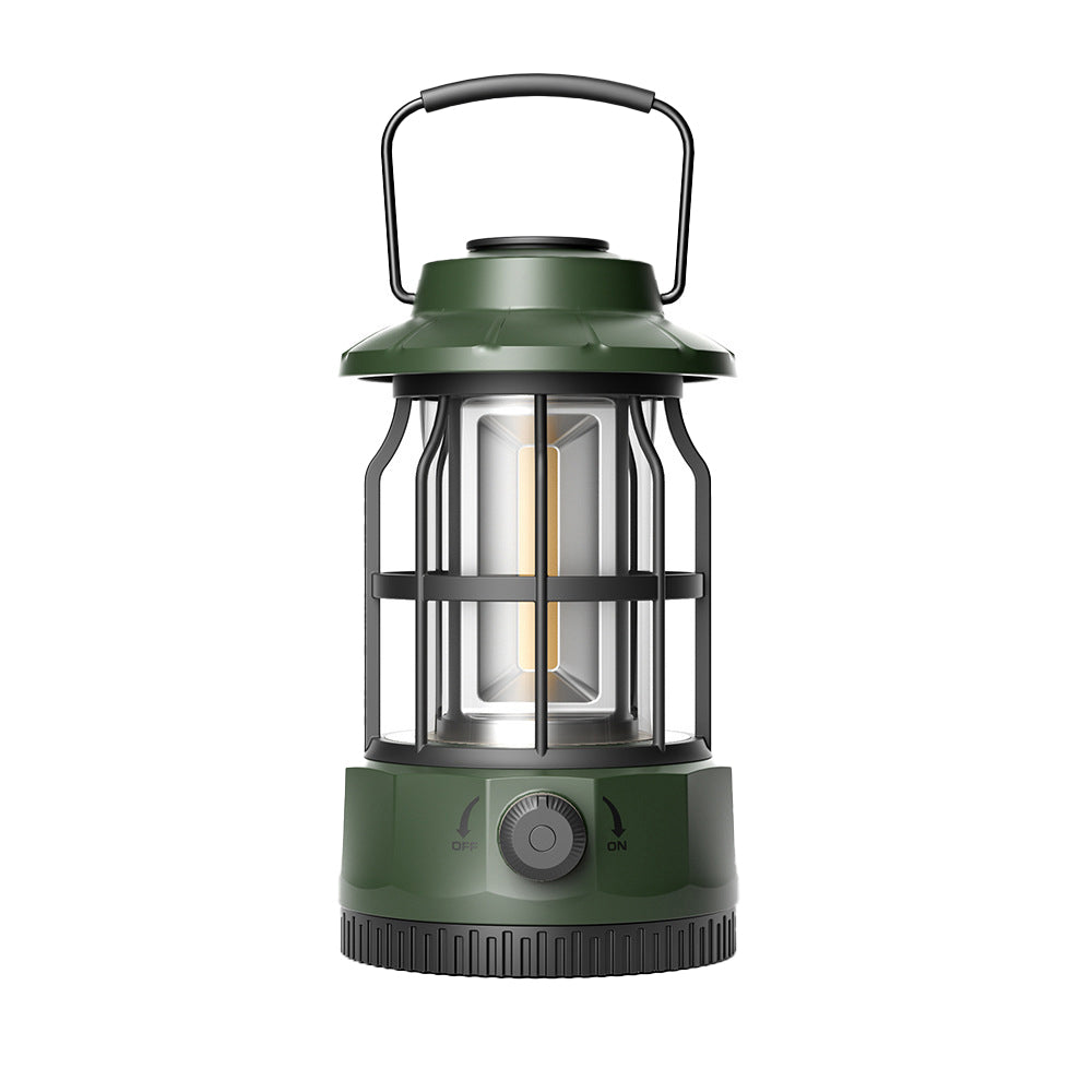 Retro Tent Camping Lantern LED Lantern Outdoor Portable Rechargeable Night Lamp