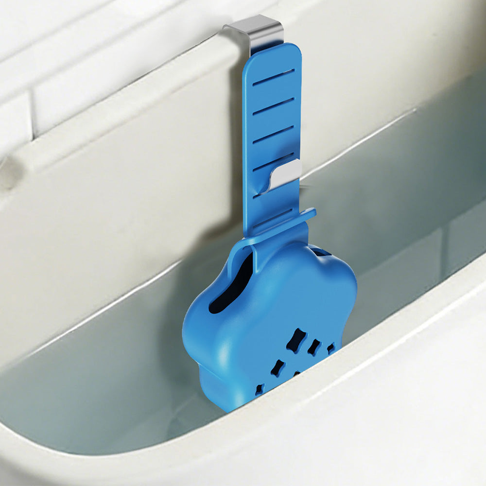 Adjustable Silicone Metal Toilet Tank Cleaning Tablet Hanging Holder