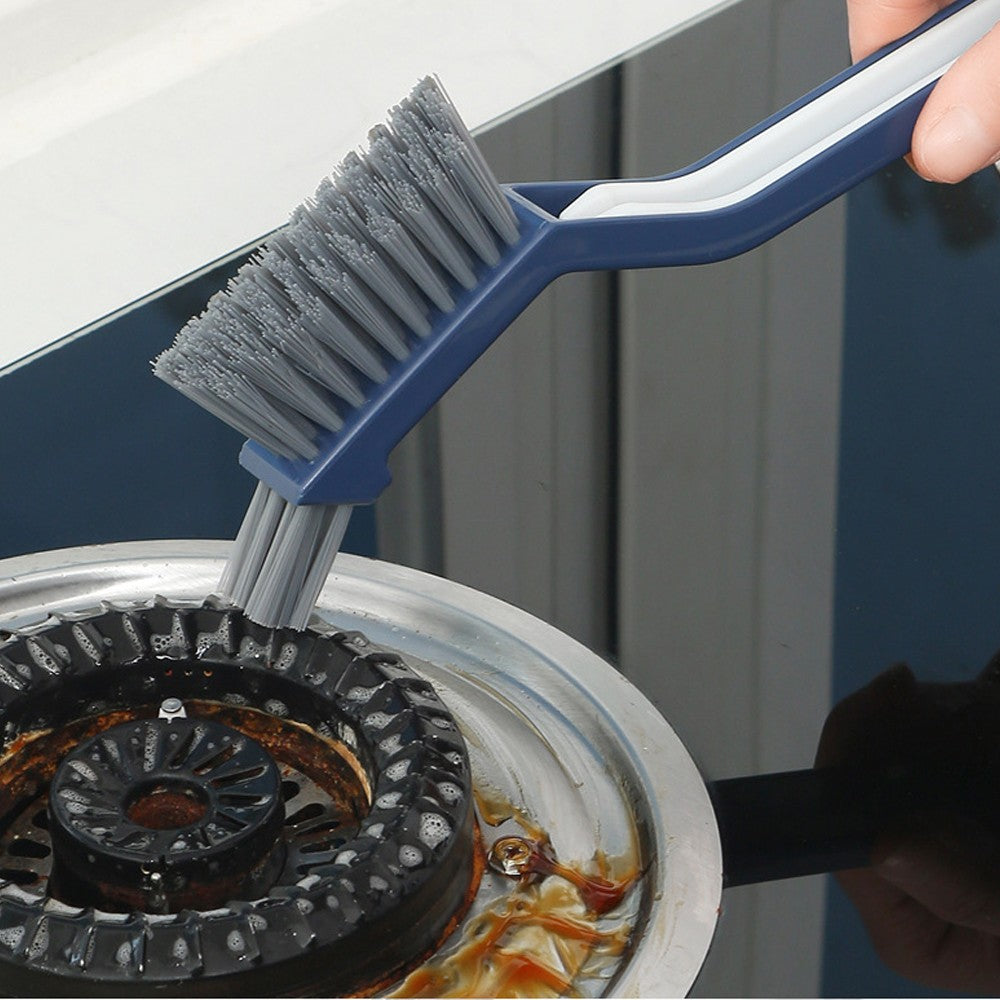 2Pcs Multifunctional 2 in 1 Crevice Gap Cleaning Brush
