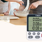 Kitchen Timer Digital for Cooking 3 Channel Large Display Loud Food Timer
