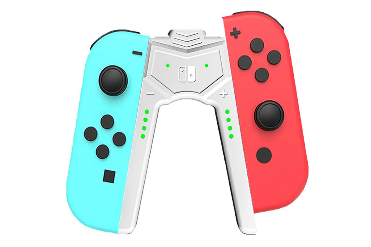 2Pcs USB-C Charging Grip with LED Indicator for Nintendo Switch Oled JoyCon