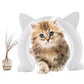 White Cat Ear Pet Door Frame for Interior Door