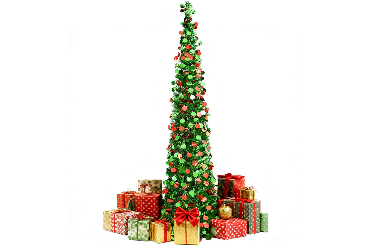 5FT Foldable Christmas Tree Pop Up Design with Stand