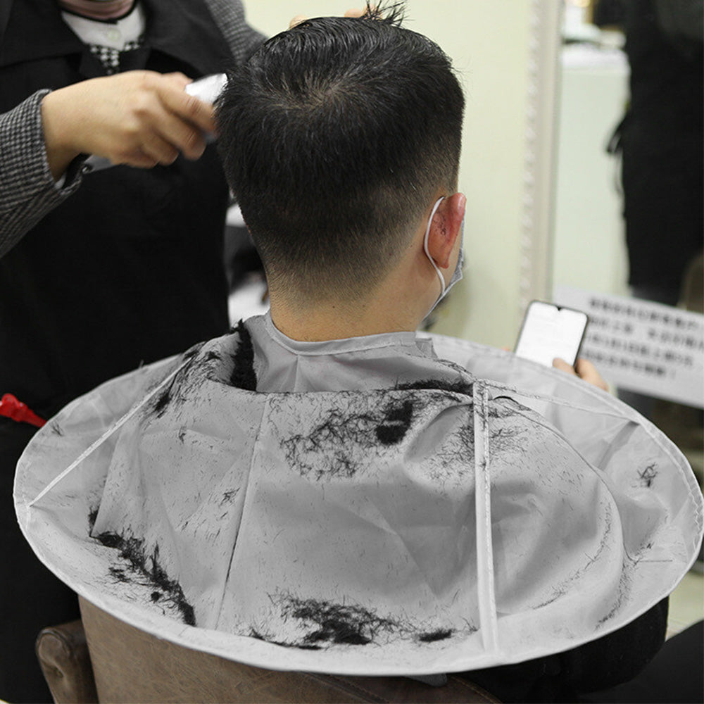 Collapsible Hair Cutting Cape with Storage Bag Hair Cutting Umbrella for Home Barbershop