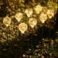 2Pcs Solar Globe Light Water-resistant Outdoor Stake Light