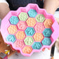 3Pcs 19-Cell Silicone Honeycomb Cake Ice Mould
