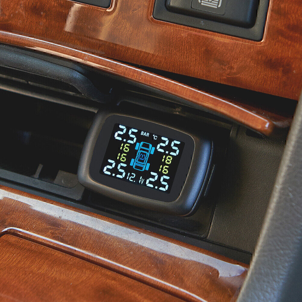 TM7 Wireless Cars Tire Pressure Monitoring System with 4 External Sensors