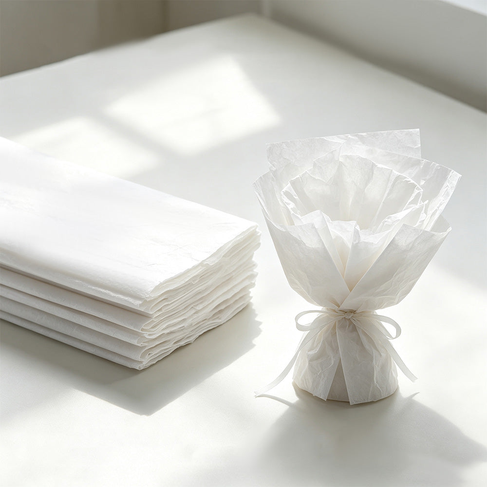 10 Crepe Paper Sheets 50x100cm for Gift Wrapping and Flower Crafts