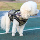 Waterproof Warm Winter Dog Harness Coat with Reflective Stripes-Camouflage