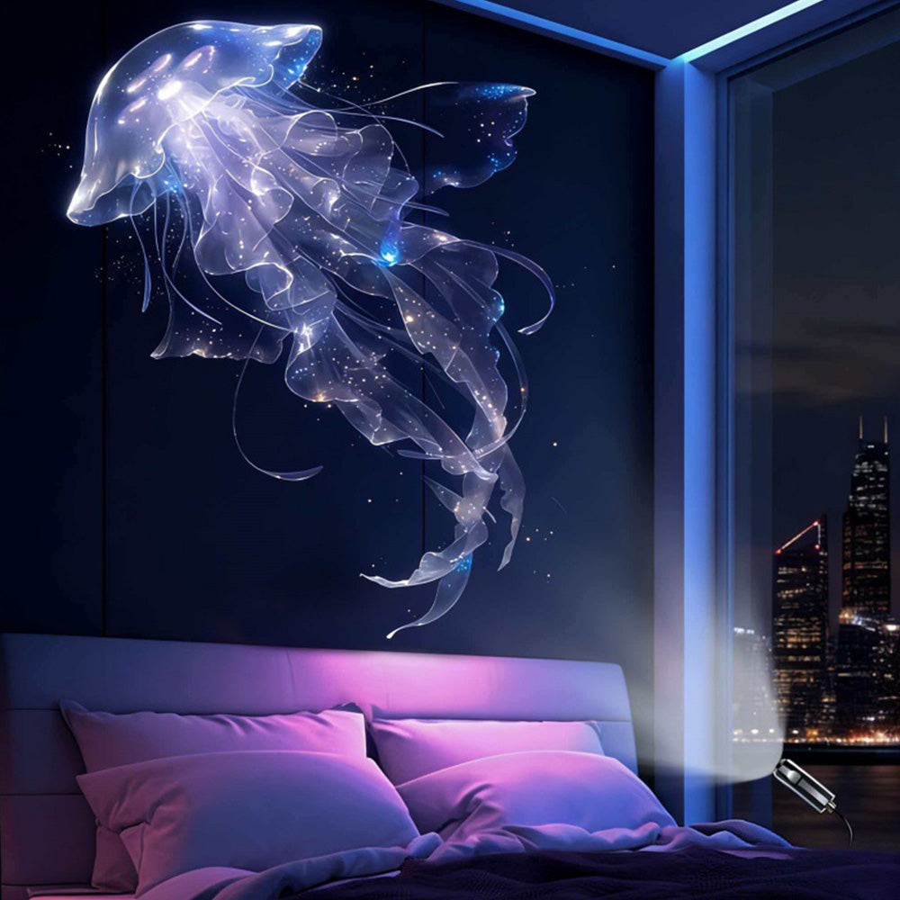 USB Star Projector Light Galaxy Planet Night Lamp with Replaceable Slides