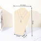 2Pcs Foldable Flannel Necklace Jewelry Bust Display Stands