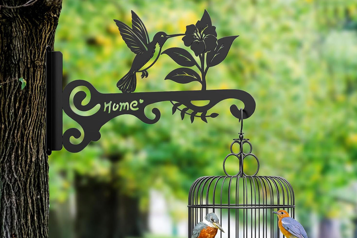 Decorative Wall Hook Heavy Duty Metal Hanger for Plants Bird Feeders Wind Chimes