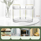 2 Tier Corner Bathroom Counter Makeup Storage Rack