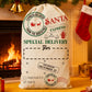 2Pcs Christmas Gift Canvas Bags Santa Sacks Drawstring Christmas Bags
