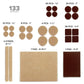 133 Pack Furniture Pads Felt Pads Furniture Feet Wood Floor Protectors
