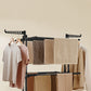 4 Tier Foldable Clothes Drying Rack with Wheels and Storage Hooks