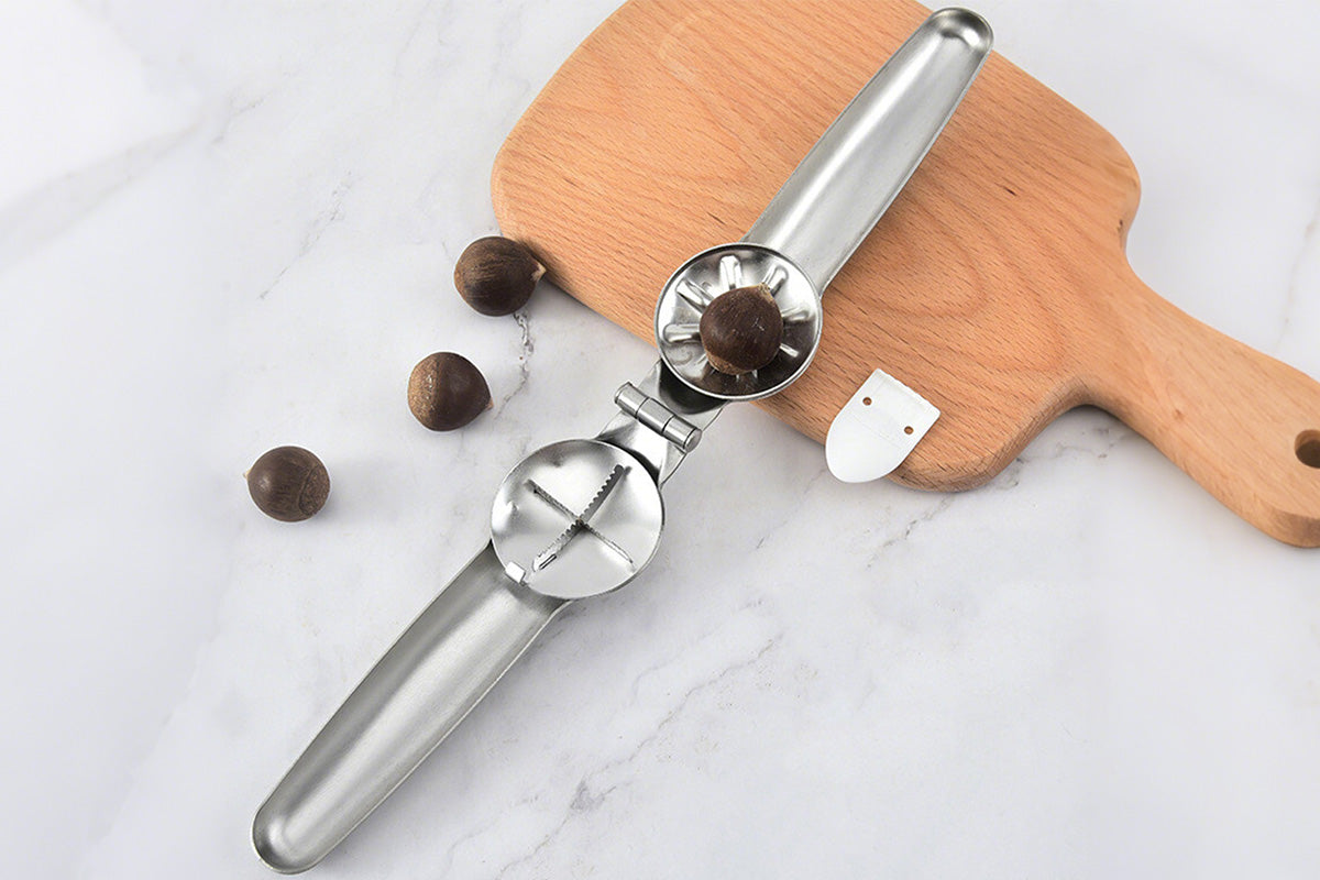 Chestnut Pliers 304 Stainless Steel with Nut Opener Claw