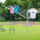 2Pcs Waterproof Rotary Washing Line Cover Protective Cover for Outdoor Umbrella Drying Rack