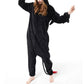 Animal Polyester Zipper Hooded Jumpsuit Onesie Adult Cosplay Unisex Pajamas Costume-Style 3